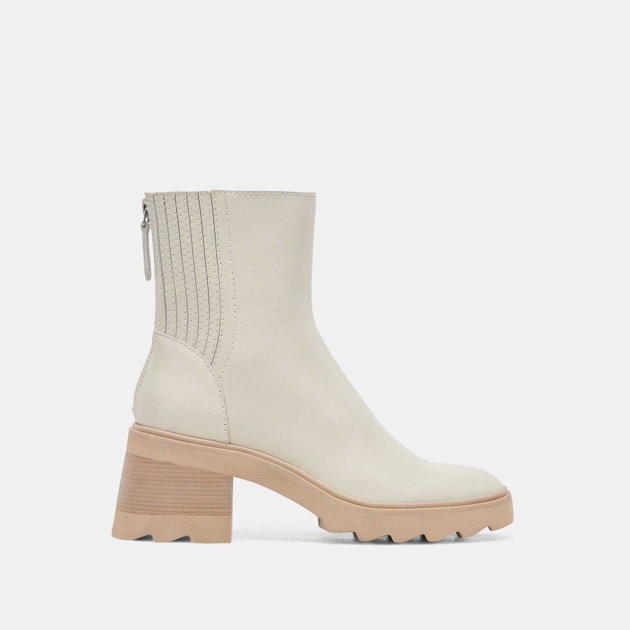 Boots And Boots DOLCE VITA | Martey H2O Ivory Leather Wide Boots