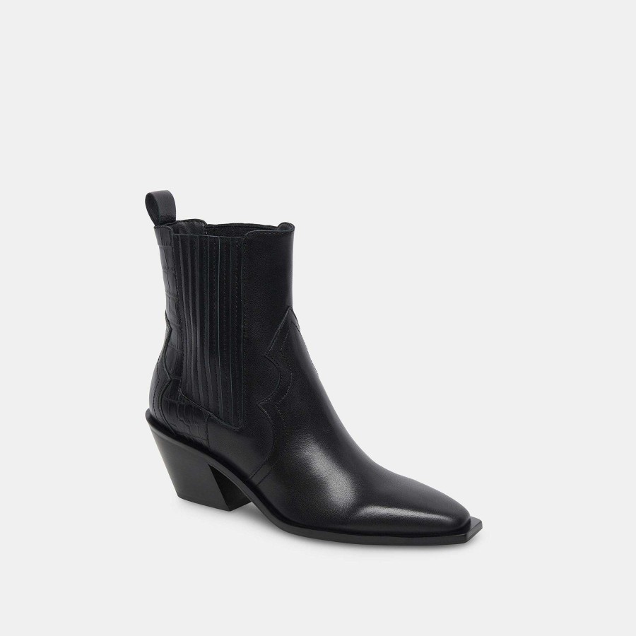 Boots And Boots DOLCE VITA | Senna Black Multi Leather Boots