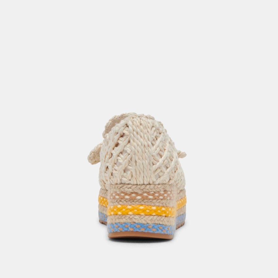 Sneakers And Moccasins DOLCE VITA | Jaka Citrus Multi Raffia Sneakers