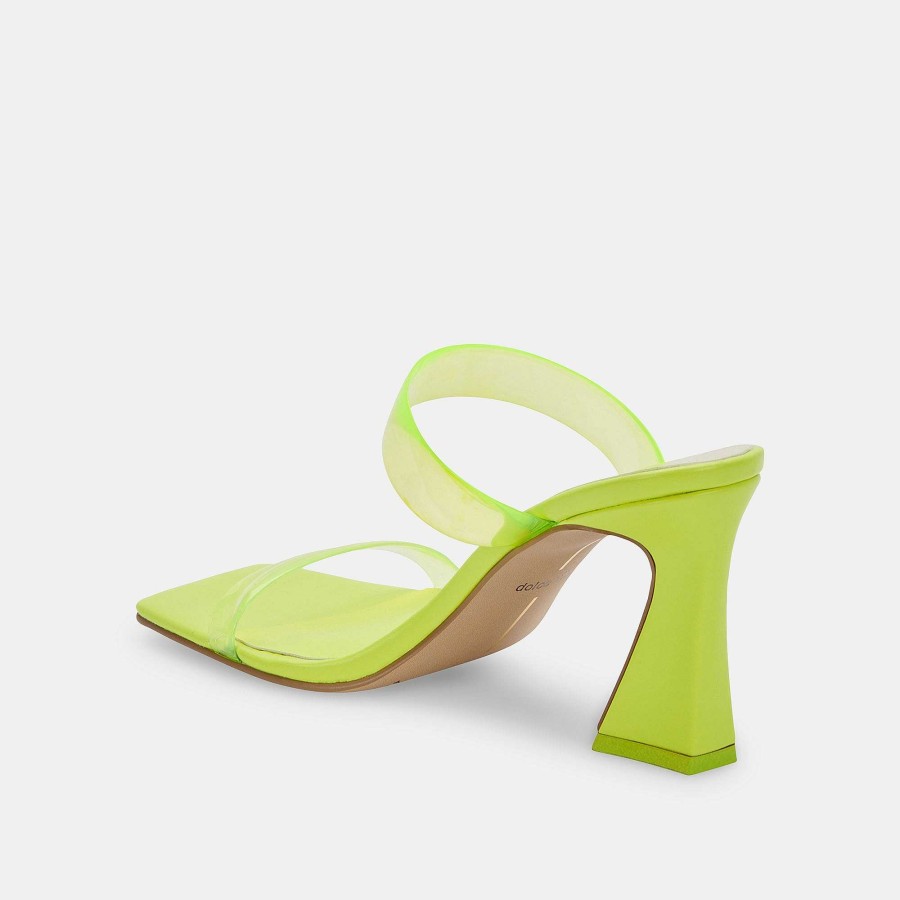 Jump DOLCE VITA | Novah Heels Vinyl Lemon Neon