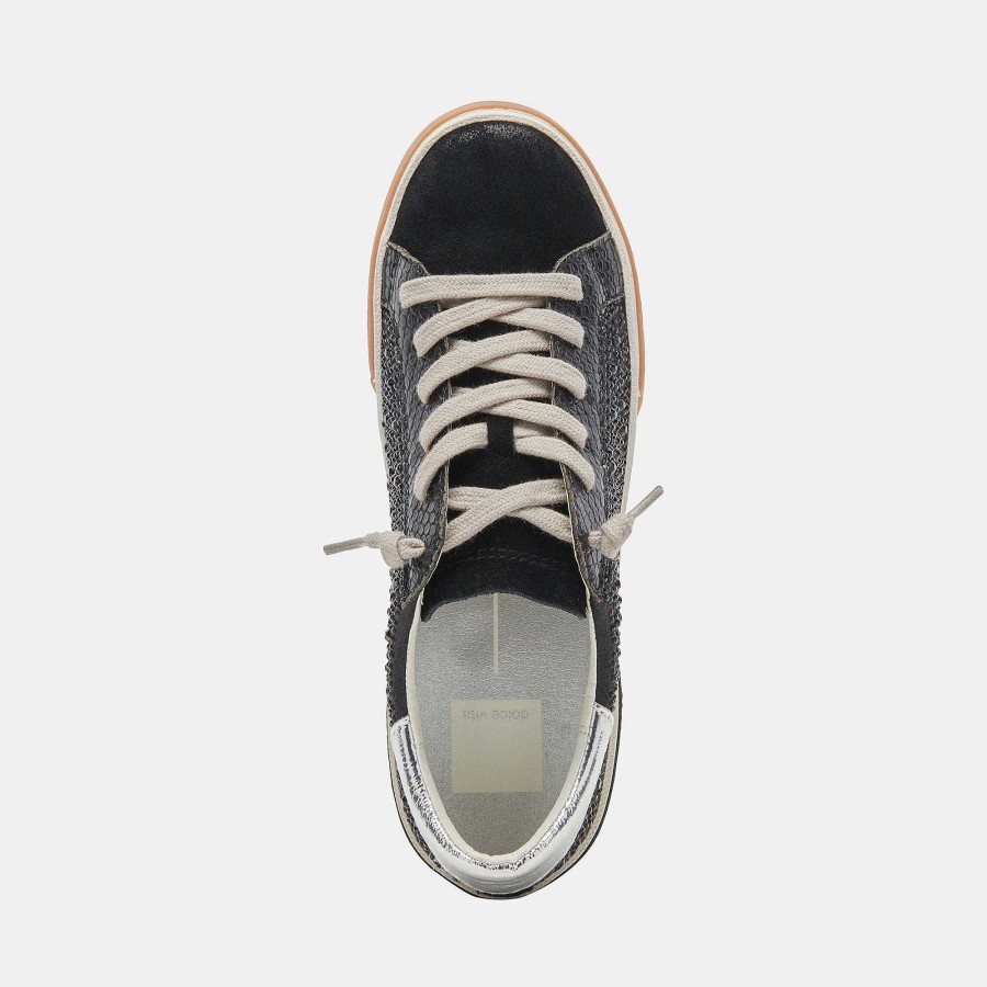 Tennis DOLCE VITA | Zina Crystal Suede Black Sneakers