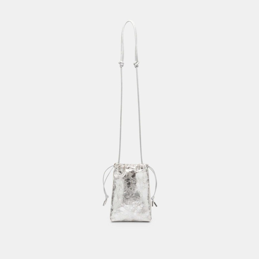 Scholarships DOLCE VITA | Evie Crossbody Bag In Silver Aged Leather