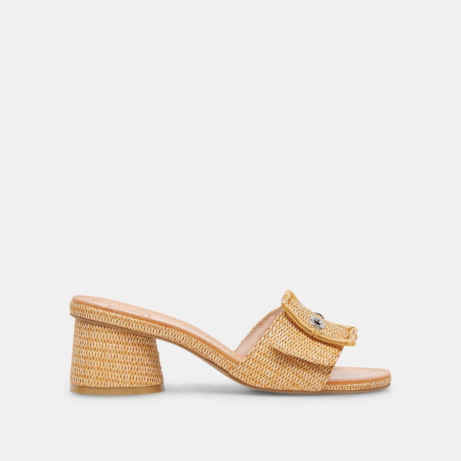 Jump DOLCE VITA | Lucey Warm Natural Raffia Wide Heel