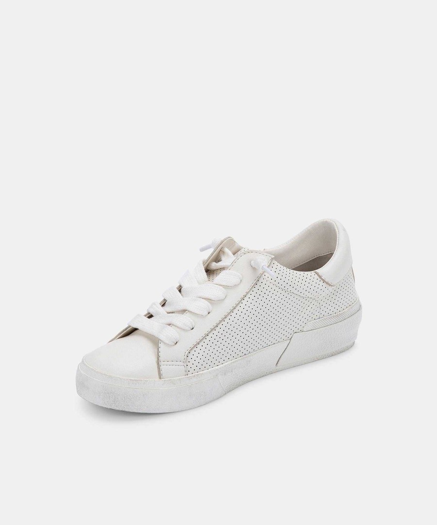 Tennis DOLCE VITA | Zina White Perforated Leather Sneakers