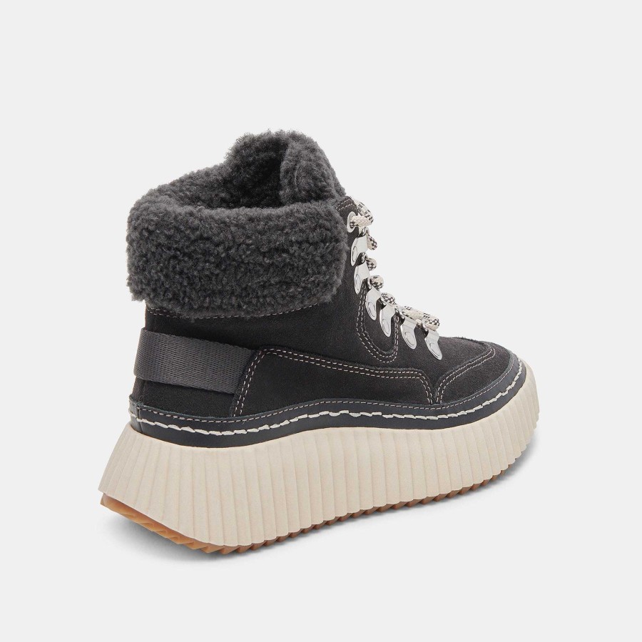 Tennis DOLCE VITA | Debbie Plush Anthracite Suede Sneakers