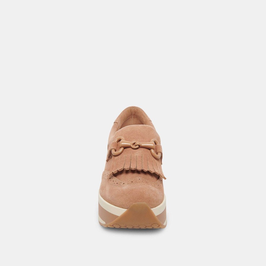 Sneakers And Moccasins DOLCE VITA | Jhax Caramel Suede Sneakers