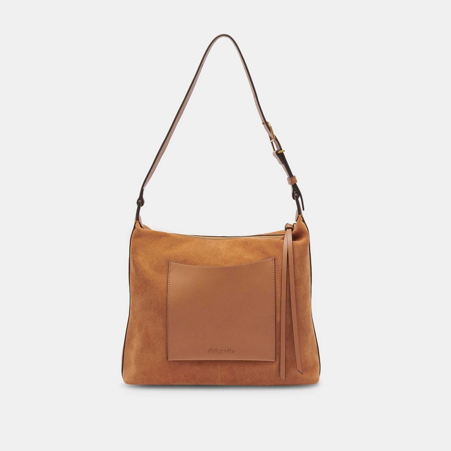 Scholarships DOLCE VITA | Hana Shoulder Bag In Rusty Oak Suede