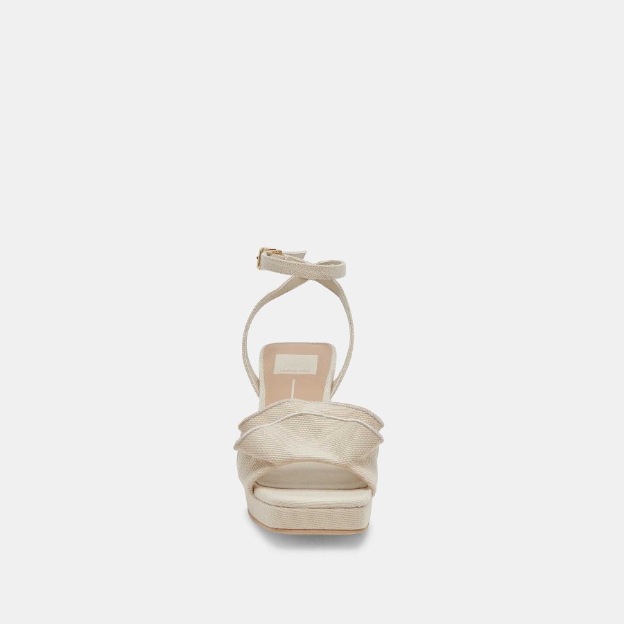 Jump DOLCE VITA | Cheer Ivory Raffia Heels