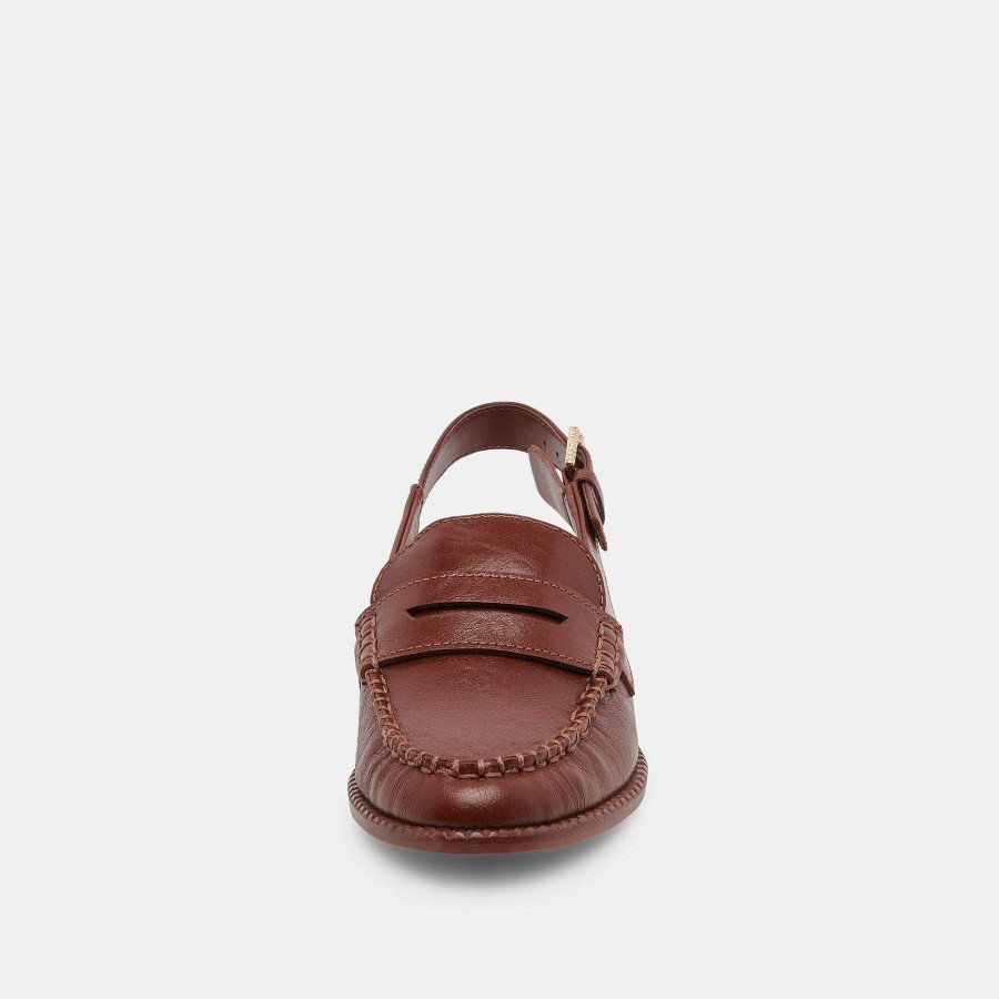 Sneakers And Moccasins DOLCE VITA | Hardi Brown Patent Leather Wide Loafers