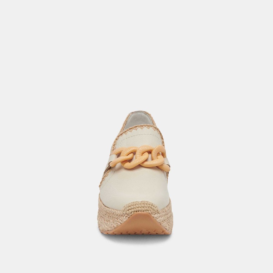 Sneakers And Moccasins DOLCE VITA | Jhenee Alpercata Ivory Leather Sneakers