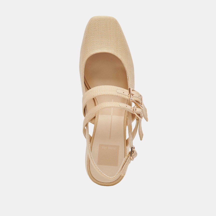 Sneakers And Moccasins DOLCE VITA | Patzy Heels Natural Raffia