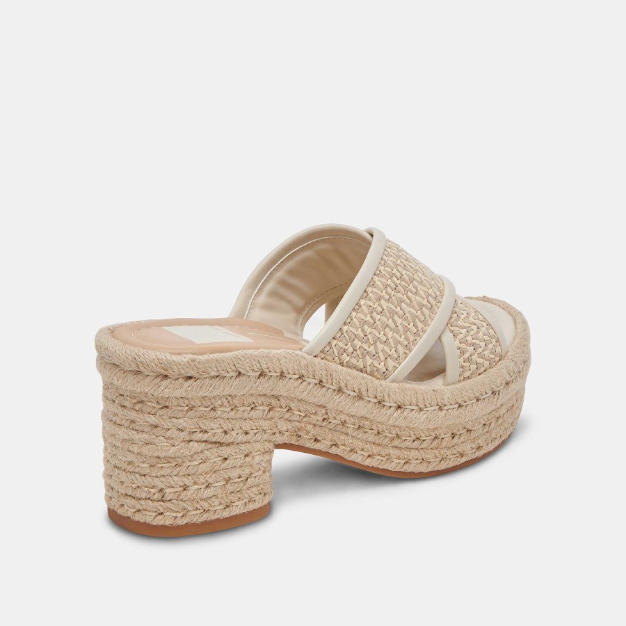 Jump DOLCE VITA | Eldora Natural White Raffia Heels