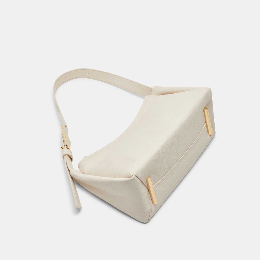 Scholarships DOLCE VITA | Audri Ivory Leather Shoulder Bag