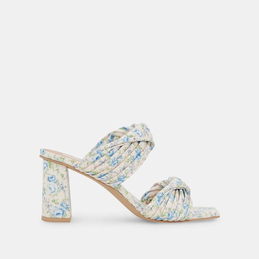 Jump DOLCE VITA | Pilton Blue Floral Stella Heels