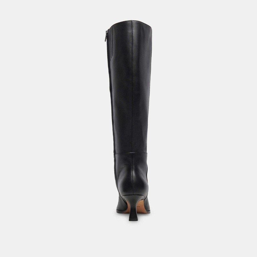 Boots And Boots DOLCE VITA | Auggie Wide Calf Boots In Black Leather