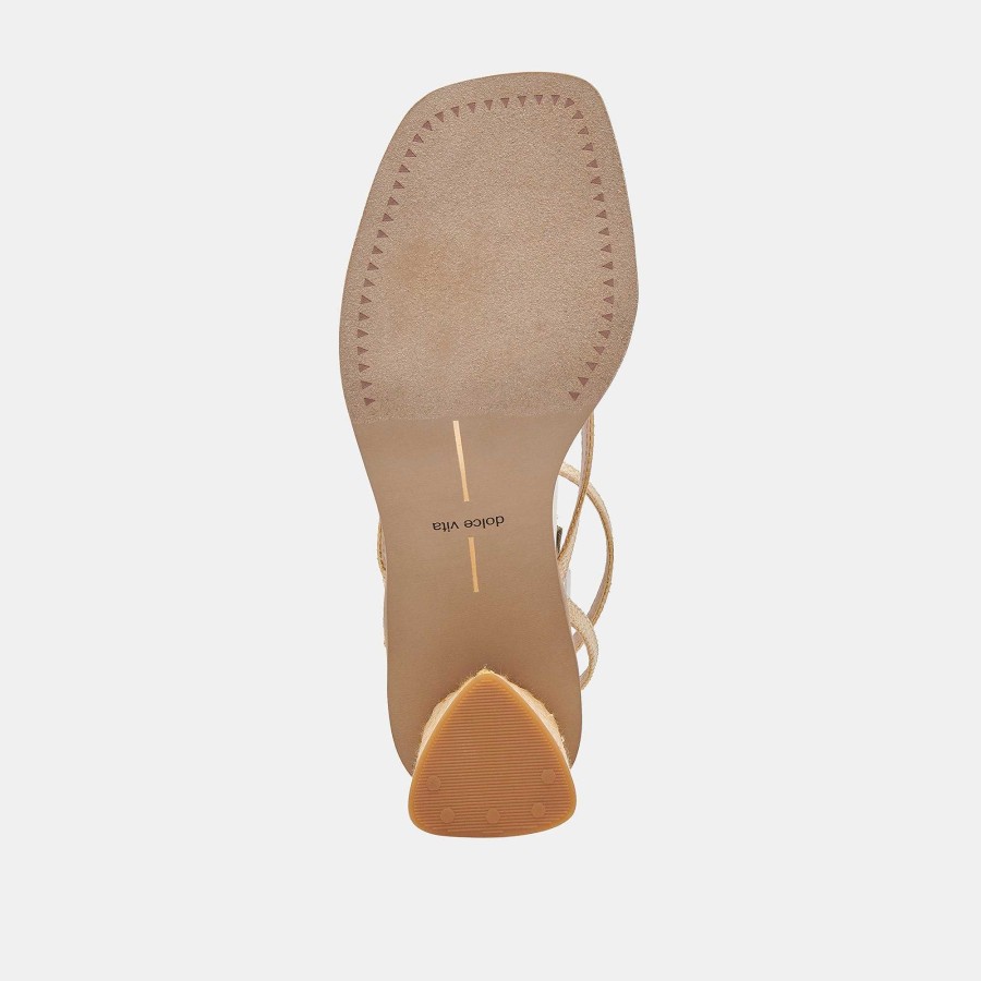 Jump DOLCE VITA | Banita Lt Natural Raffia Sandals