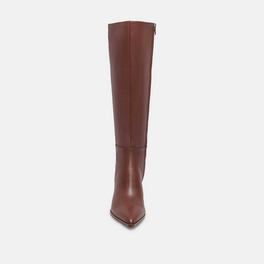 Boots And Boots DOLCE VITA | Auggie Wide Calf Boots Chocolate Leather