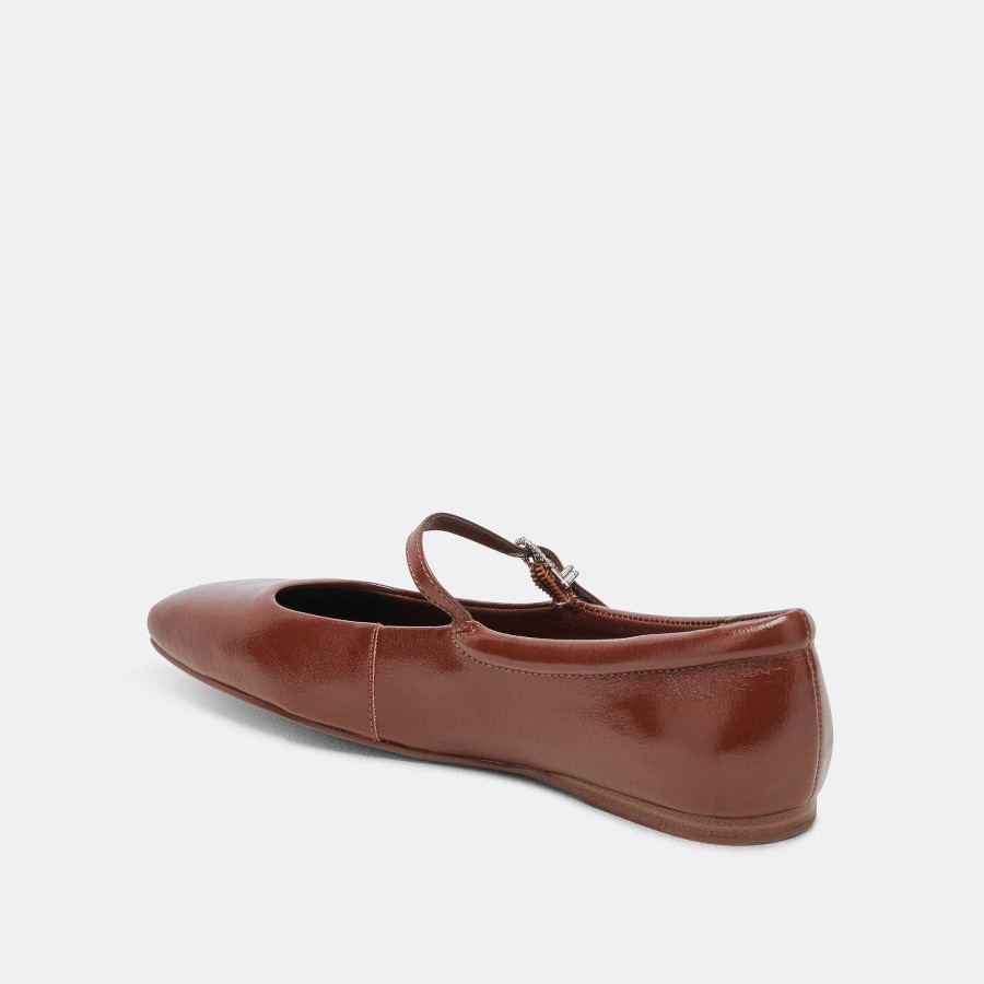 Sneakers And Moccasins DOLCE VITA | Reyes Ballet Flats Brown Varnished Varnished