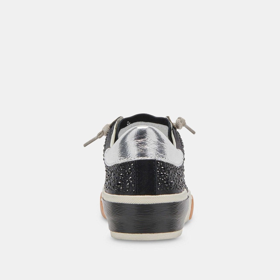 Tennis DOLCE VITA | Zina Crystal Suede Black Sneakers