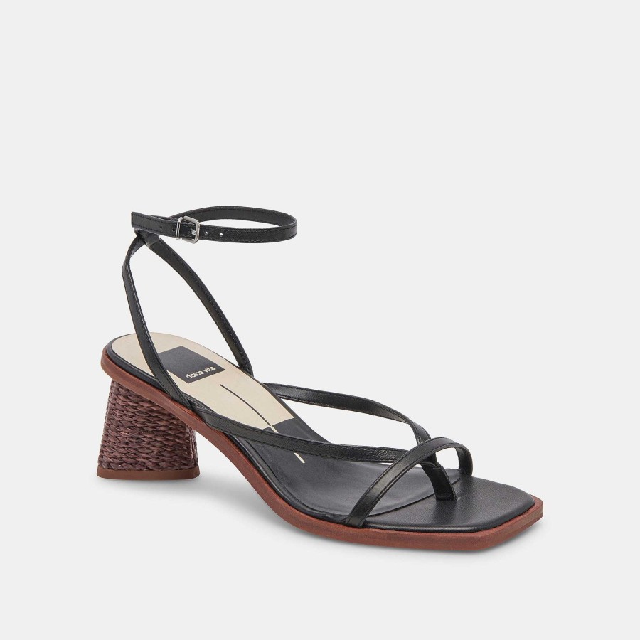 Jump DOLCE VITA | Banita Black Leather Sandals