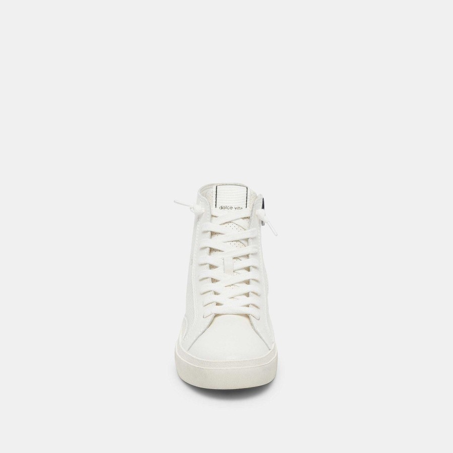 Tennis DOLCE VITA | Zohara White Perforated Leather Sneakers