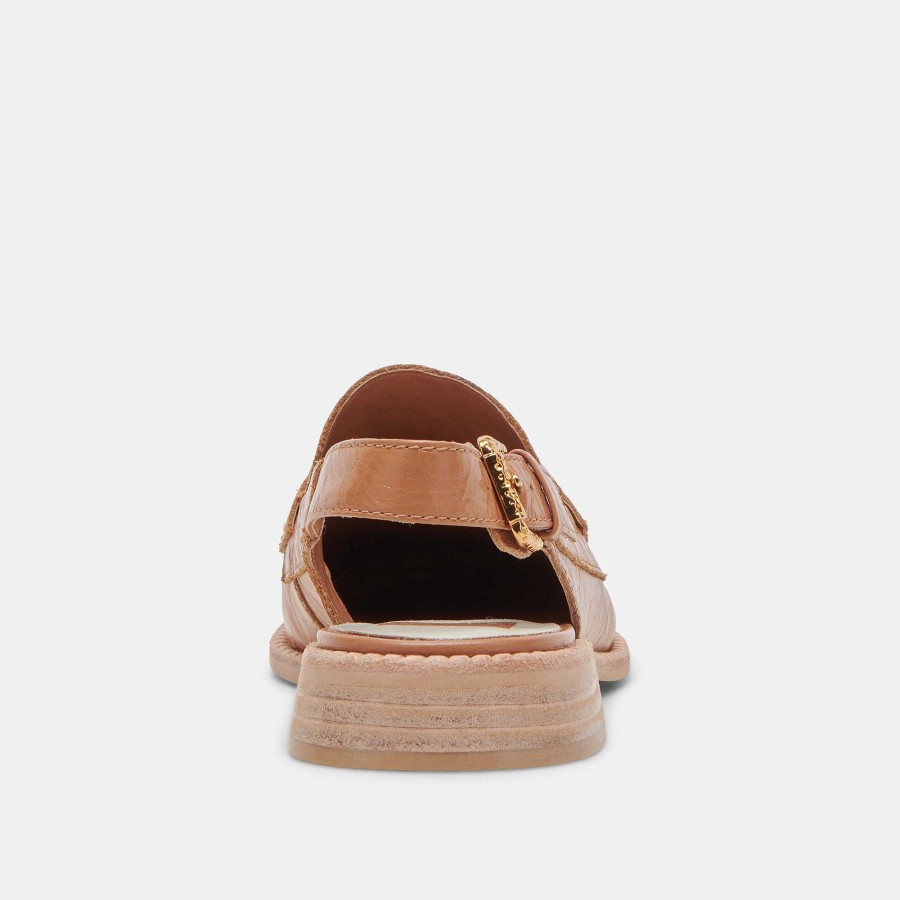 Sneakers And Moccasins DOLCE VITA | Hardi Tan Crinkle Patent Loafers