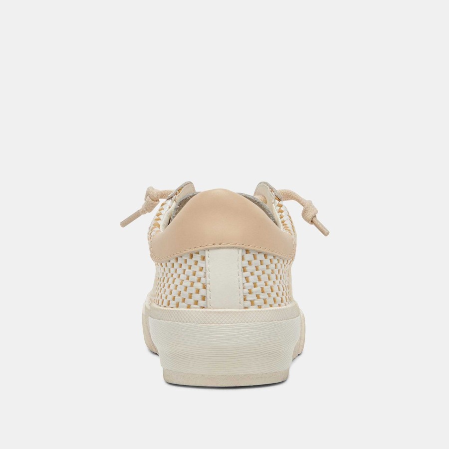 Tennis DOLCE VITA | Zina Cream Raffia Tan Sneakers