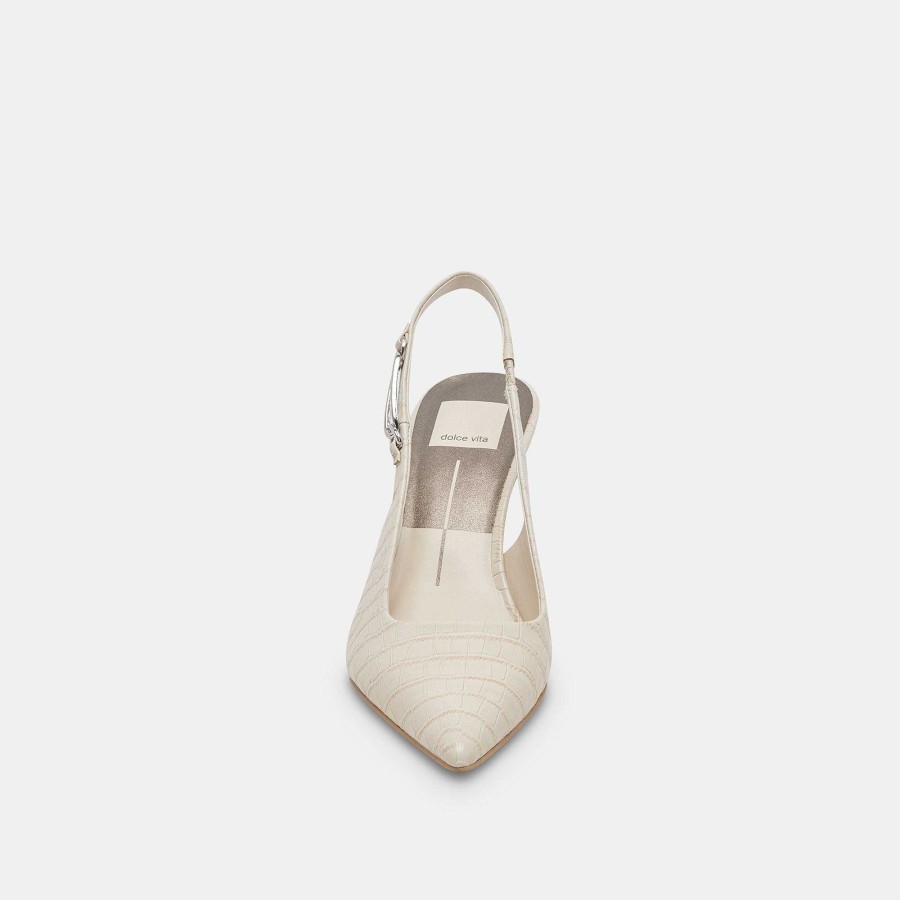 Jump DOLCE VITA | Krista Heels Sand Embossed Leather