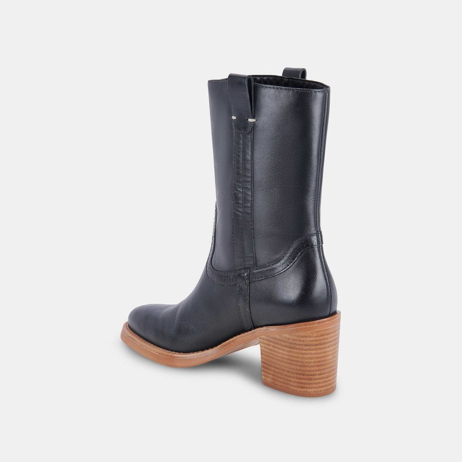 Boots And Boots DOLCE VITA | Vest Black Leather Boots