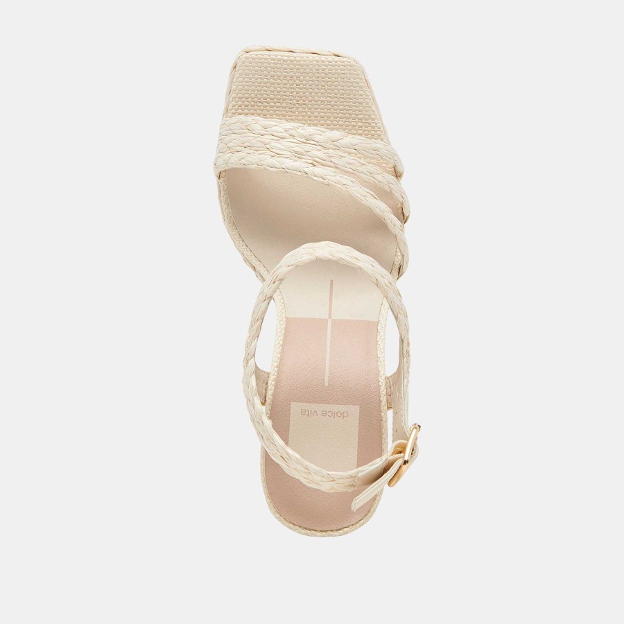 Jump DOLCE VITA | Alysia Ivory Raffia Heels