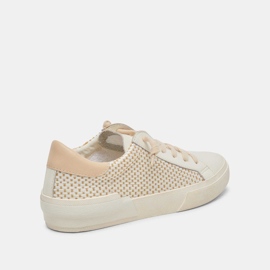 Tennis DOLCE VITA | Zina Cream Raffia Tan Sneakers