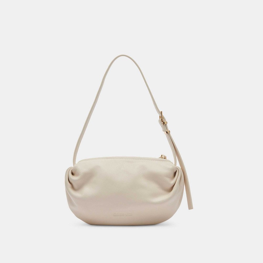 Scholarships DOLCE VITA | Livi Ivory Leather Shoulder Bag