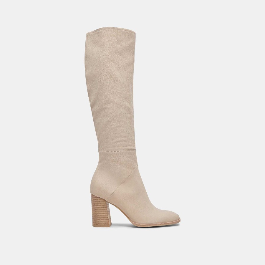 Boots And Boots DOLCE VITA | Fynn Wide Calf Boots Sand Nubuck