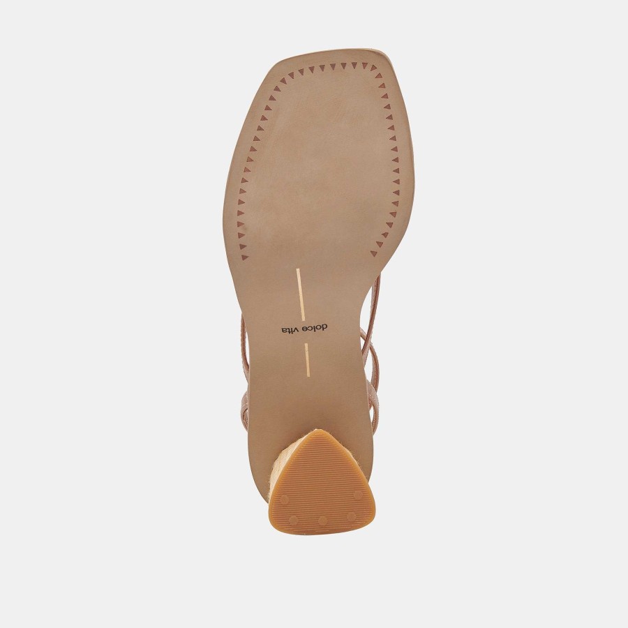 Jump DOLCE VITA | Banita Coffee Leather Sandals