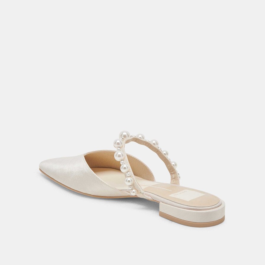 Sneakers And Moccasins DOLCE VITA | Kanika Flats Pearls Vanilla Pearls