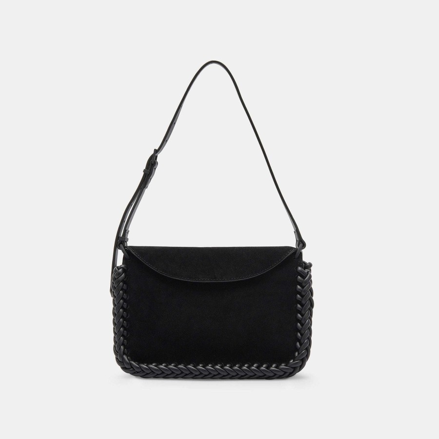 Scholarships DOLCE VITA | Harper Black Suede Shoulder Bag