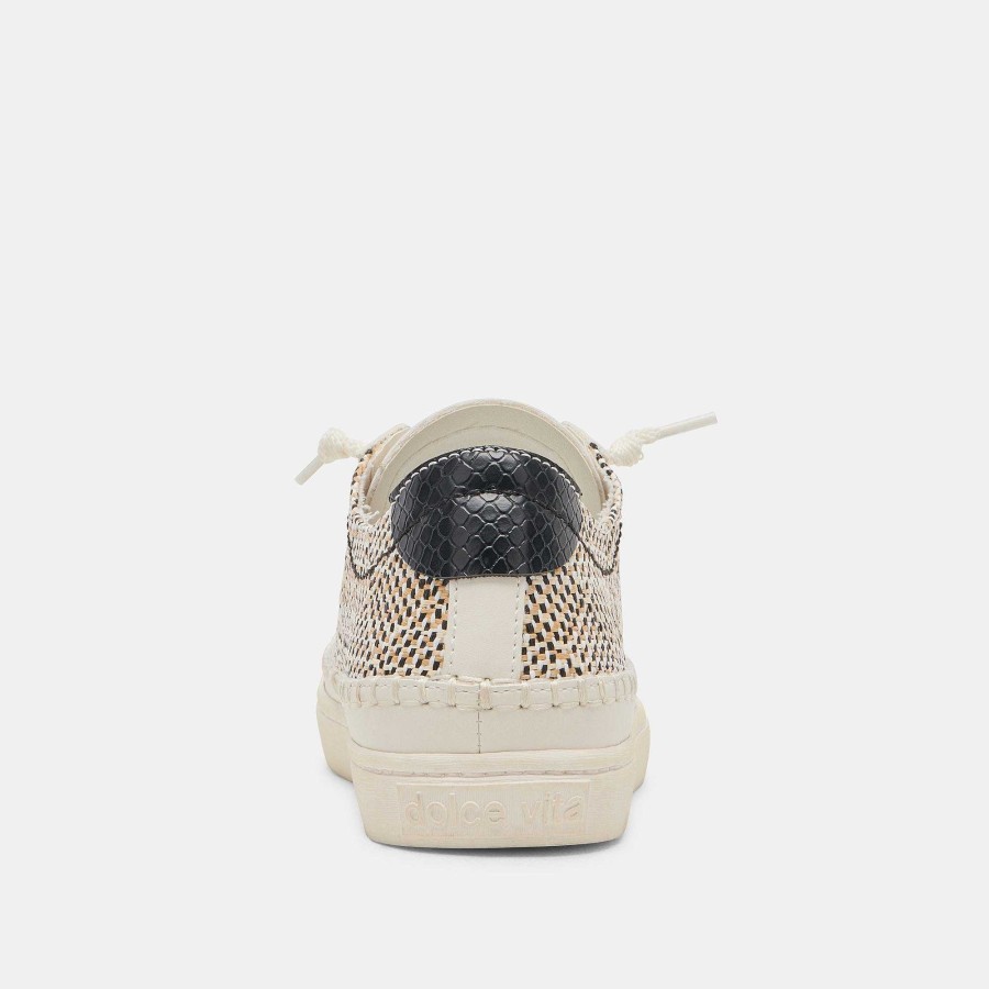 Tennis DOLCE VITA | Zolen Black Natural Raffia Sneakers