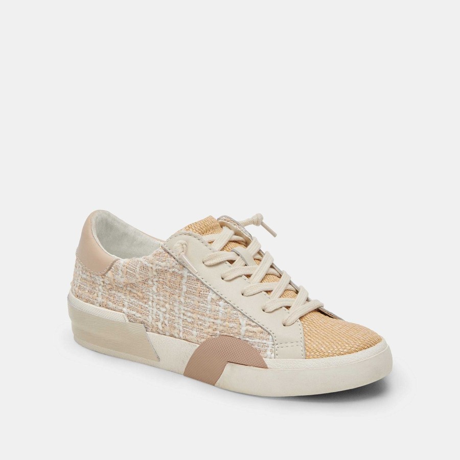 Tennis DOLCE VITA | Zina Beige Multi Fabric Sneakers