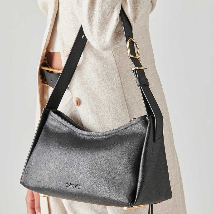 Scholarships DOLCE VITA | Audri Shoulder Bag In Black Leather