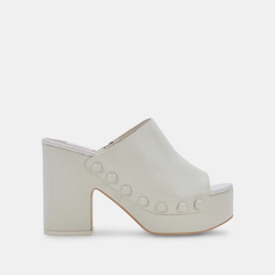 Jump DOLCE VITA | Emol Ivory Leather Heels