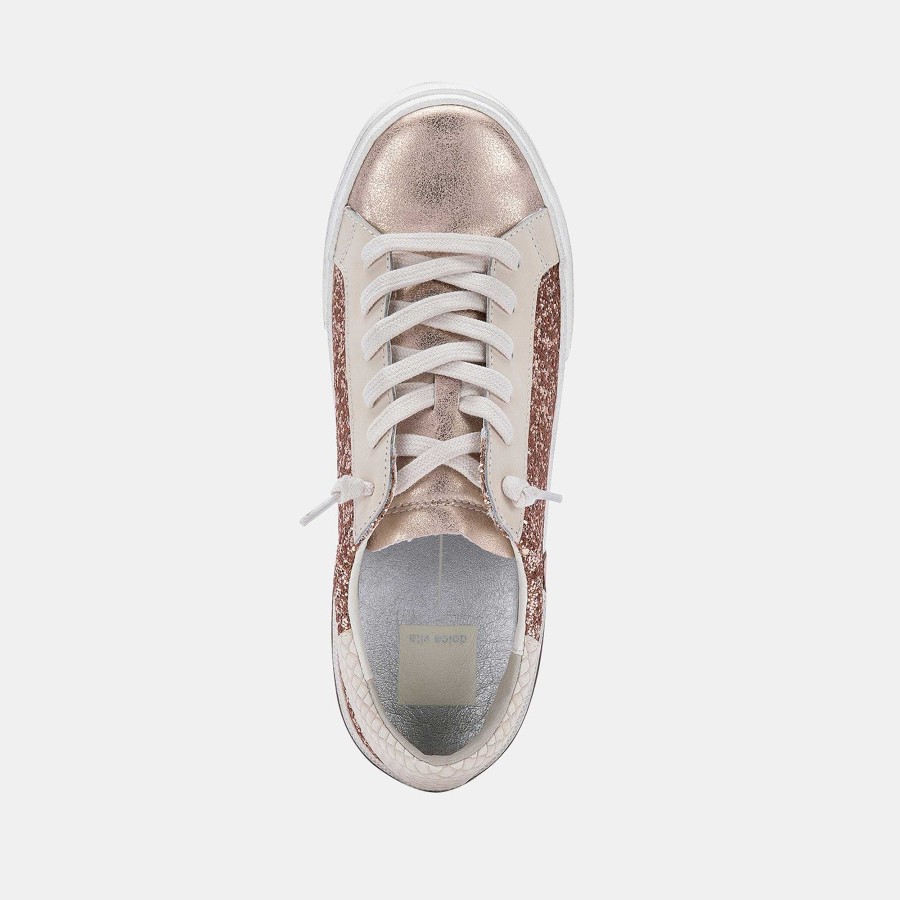 Tennis DOLCE VITA | Zina Pink Gold Glitter Sneakers