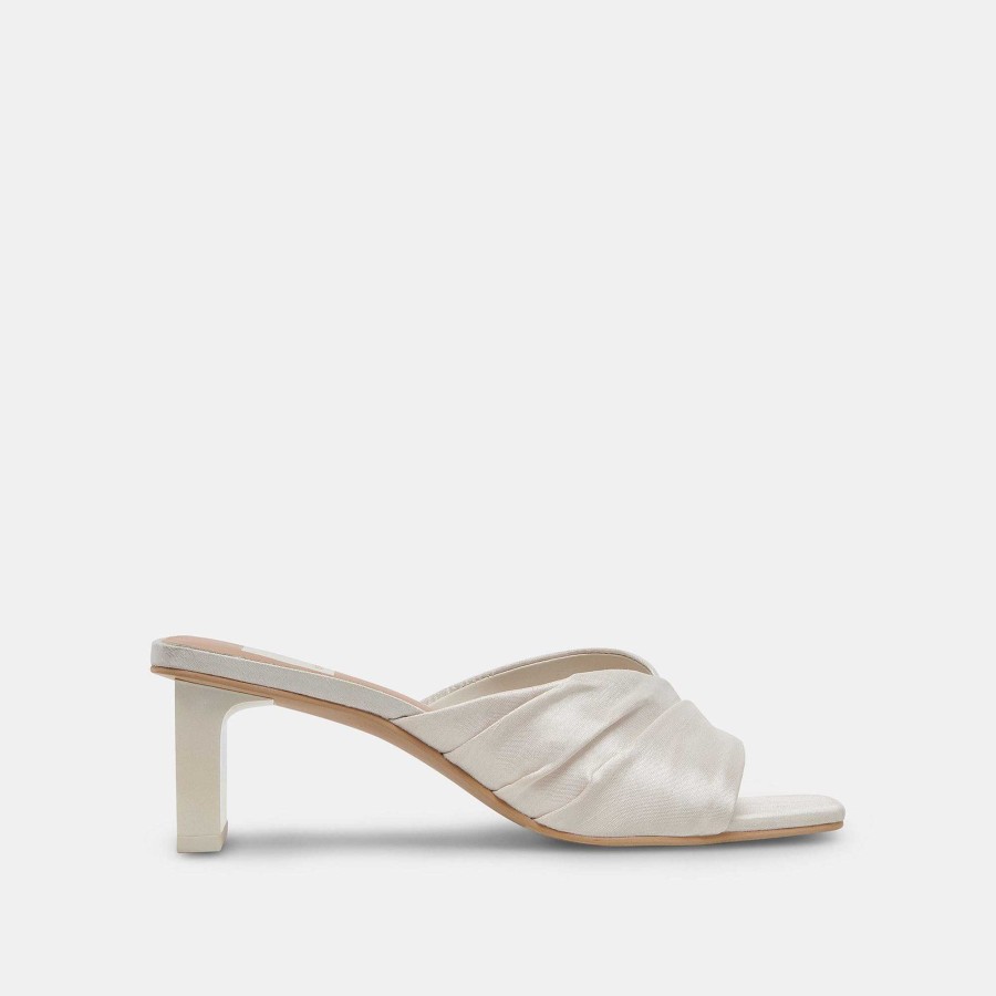 Jump DOLCE VITA | Carlan White Silk Heels