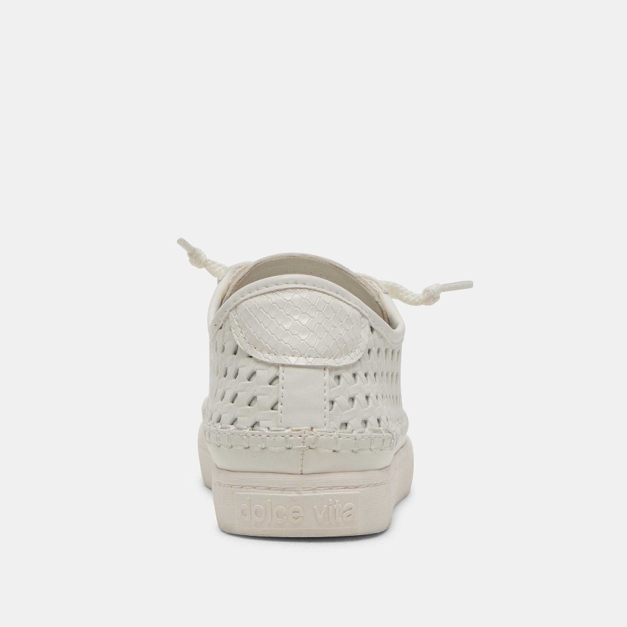 Tennis DOLCE VITA | Zolen White Perforated Leather Sneakers