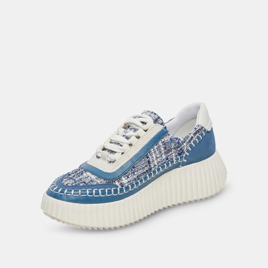 Tennis DOLCE VITA | Dolen Navy Blue Multi-Fabric Sneakers