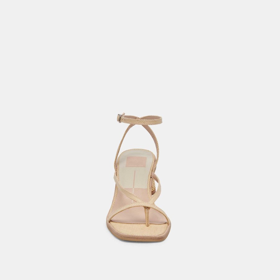 Jump DOLCE VITA | Banita Lt Natural Raffia Wide Sandals