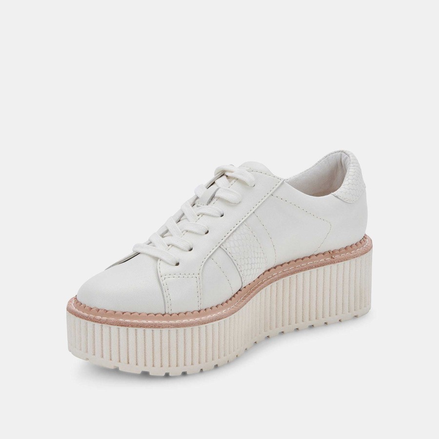 Tennis DOLCE VITA | White Leather Tiger Sneakers