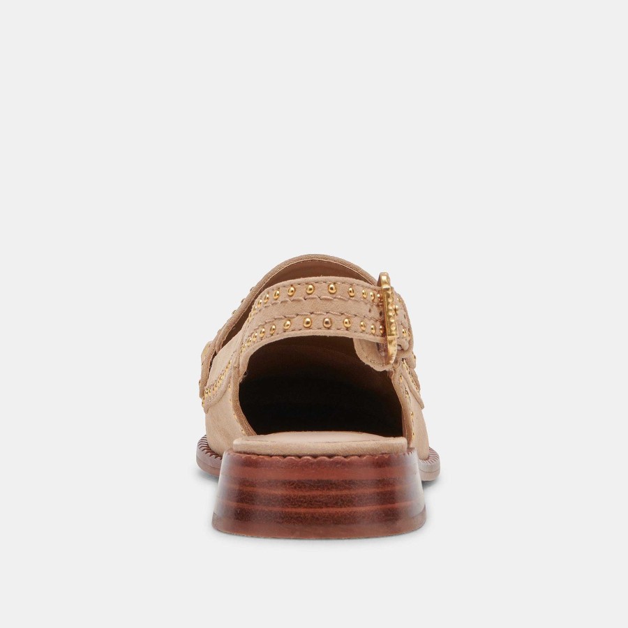 Sneakers And Moccasins DOLCE VITA | Hardi Stud Camel Suede Loafers