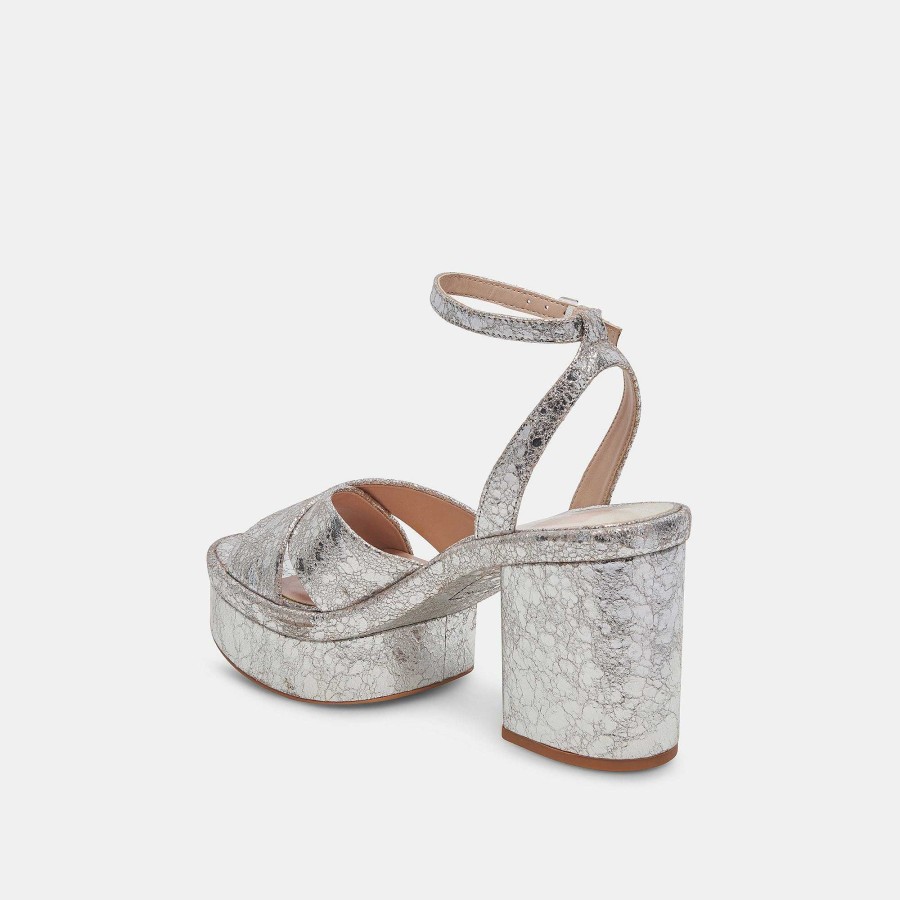 Jump DOLCE VITA | Laisha Silver Aged Leather Heels