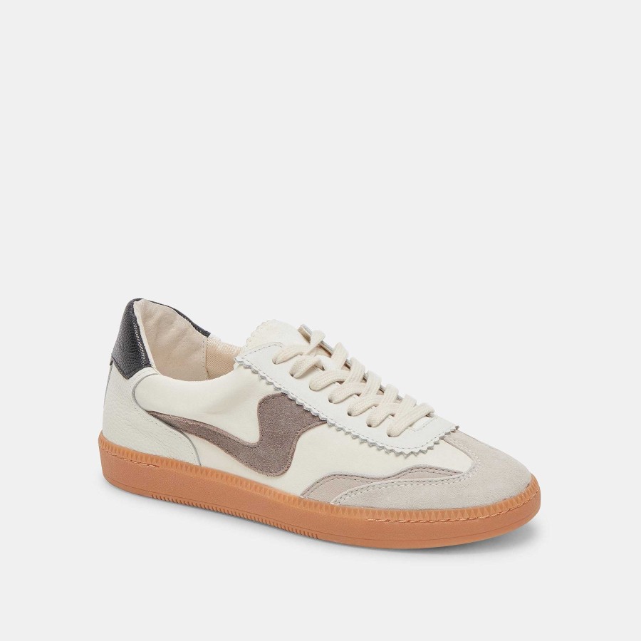 Tennis DOLCE VITA | Aviso White Gray Leather Sneakers