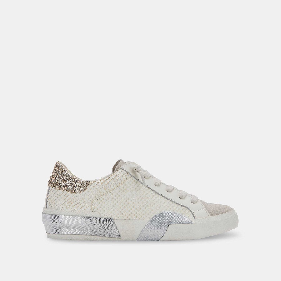 Tennis DOLCE VITA | Zina Sneakers In White Embossed Leather